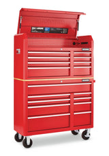MAXIMUM Tool Storage Cabinet, Built-In Power Bar with USB, 9-Drawer, 47-in, Red