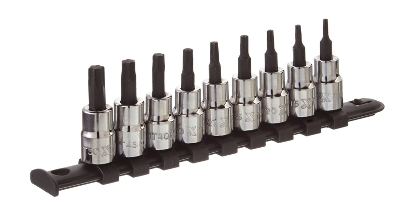 MAXIMUM Torx Bit Socket Set, Heat Treated, 9-pc