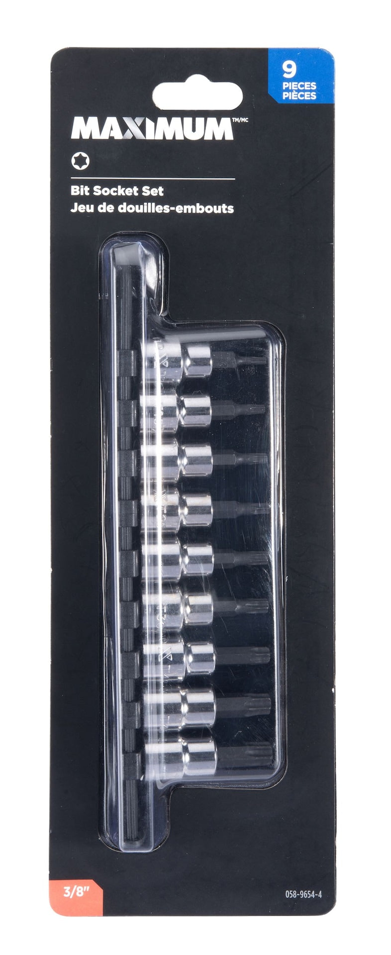 MAXIMUM Torx Bit Socket Set, Heat Treated, 9-pc