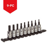 MAXIMUM Torx Bit Socket Set, Heat Treated, 9-pc
