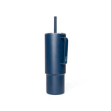 MiiR Stainless Steel Insulated All Day Straw Cup with Handle, Tidal Blue, 32-oz