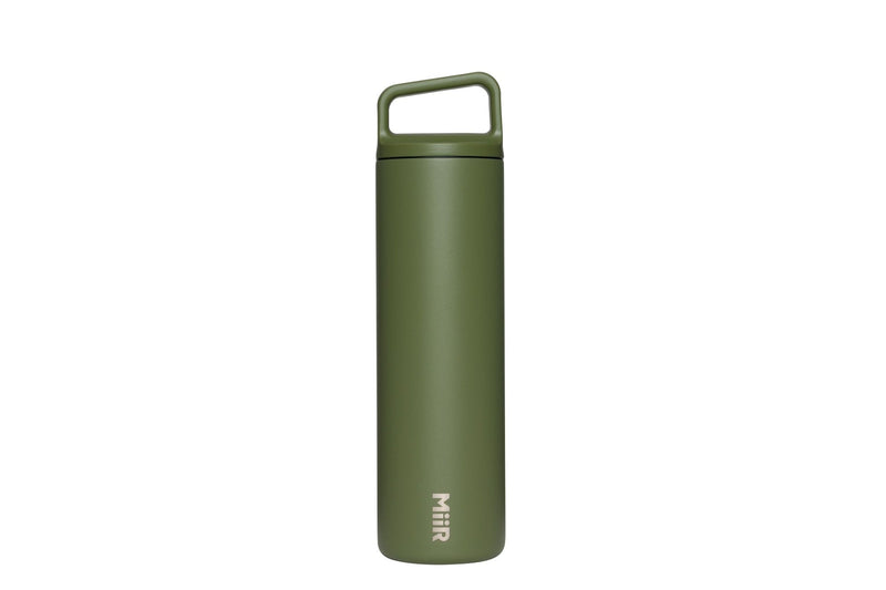 MiiR Wide Mouth Stainless Steel Insulated Travel Water Bottle, Evergreen, 20-oz
