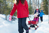 Millside Industries Express Kids' Convertible Wooden Wagon Sleigh/Sled For All Seasons, Ages 3+