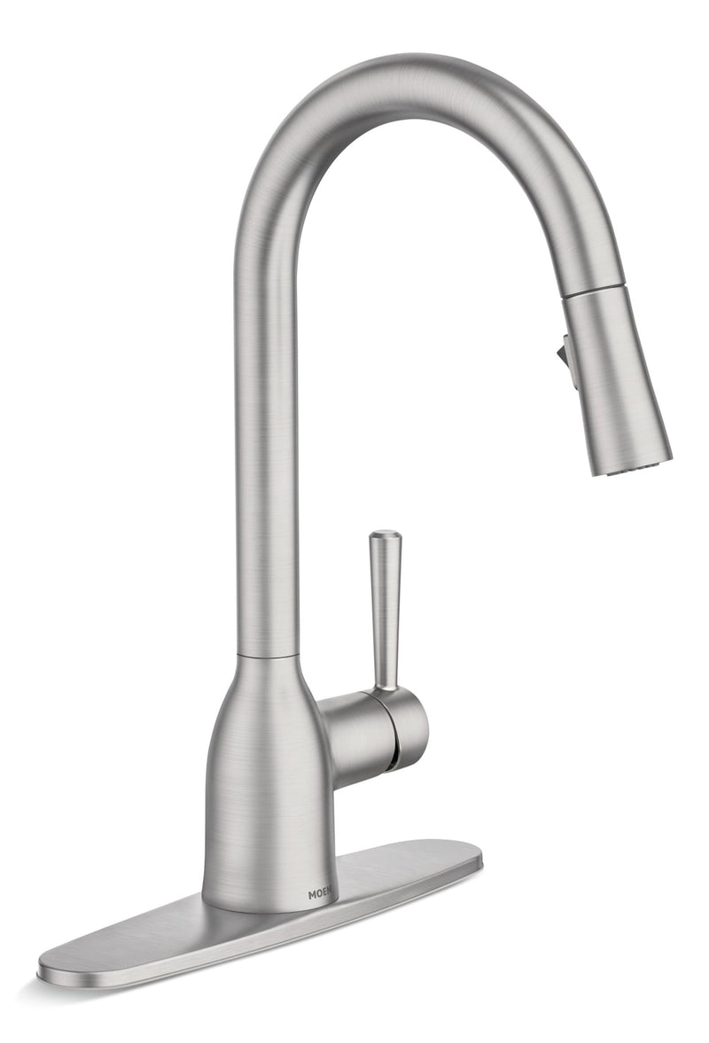 Moen Adler Single Handle Pulldown Kitchen Faucet, Spot Resist Stainless