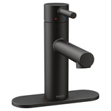 Moen Align Single Handle Single Hole Bathroom Sink Faucet, Matte Black