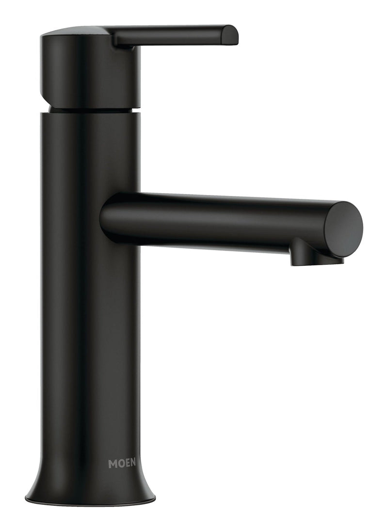 Moen Arlys Single Handle Bathroom Faucet, Matte Black