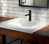 Moen Arlys Single Handle Bathroom Faucet, Matte Black