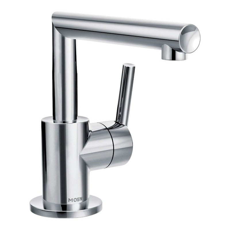 Moen Arris Single Handle Single Hole Bathroom Sink Faucet, WaterSense Certified, Chrome