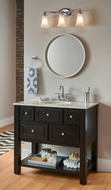 Moen EVA 3-Light Vanity Lighting Fixture, Chrome