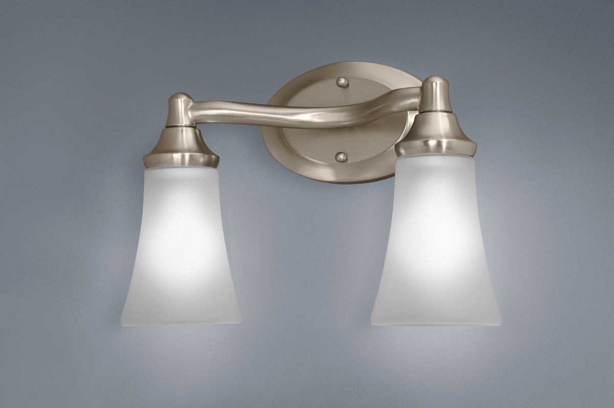 Moen EVA Dual Vanity Lighting Fixture, Chrome