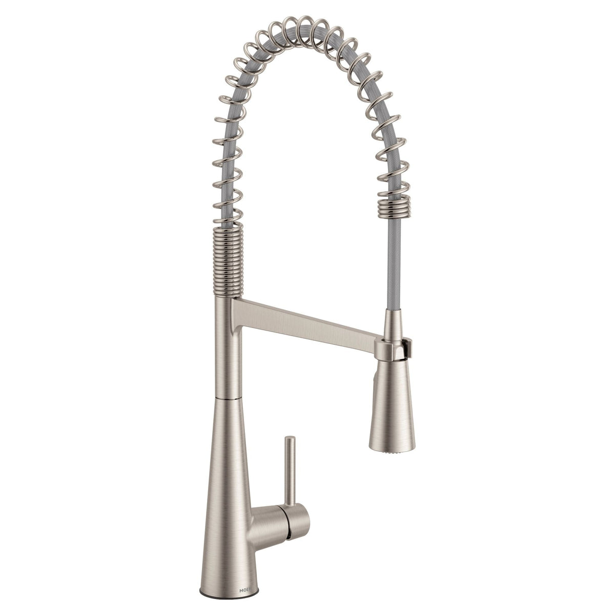 Moen Sleek Single Handle Pre-Rinse Spring Pull Down Spot-Resist Kitchen Faucet, Stainless Steel