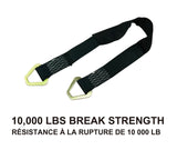 MotoMaster 10,000-lb Axle Strap, with D-rings, 2-in x 31-in