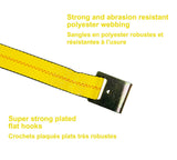 MotoMaster 10,000-lb Commercial Ratchet Tie Down Strap, with Flat Hook, 2-in x 27-ft