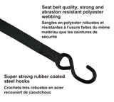 MotoMaster 1,500-lb Retractable Transom Tie Down Strap, 1-in x 6-ft (2.54 cm x 1.8 m), 2-pk