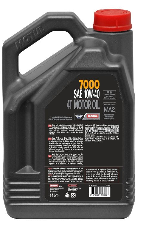 MOTUL 4L 7000 4-Cycle 10W40 Motorcycle Oil