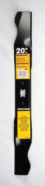 MTD Mulching Lawn Mower Replacement Blade with Star Center Hole, 20-in, Black