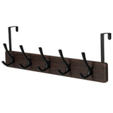 Neatfreak 21.6" Traditional Wall 5 Hook Rack, Brown