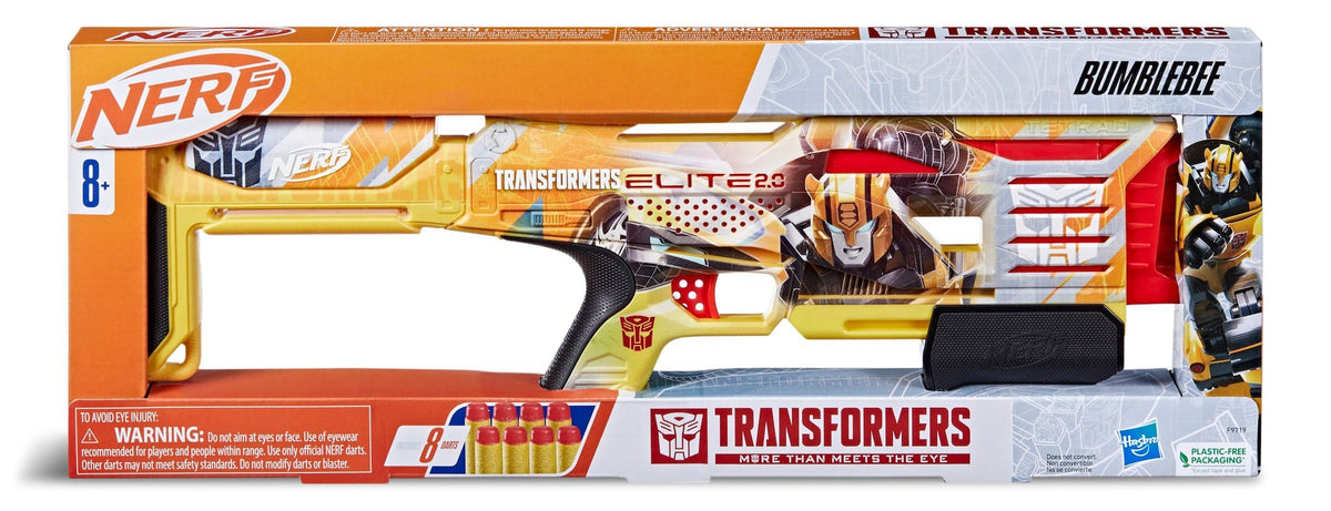 Nerf Transformers Elite 2.0 Bumblebee Blaster, Ages 8+