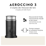 Nespresso Aeroccino 3 One-Touch Milk Frother, 240mL