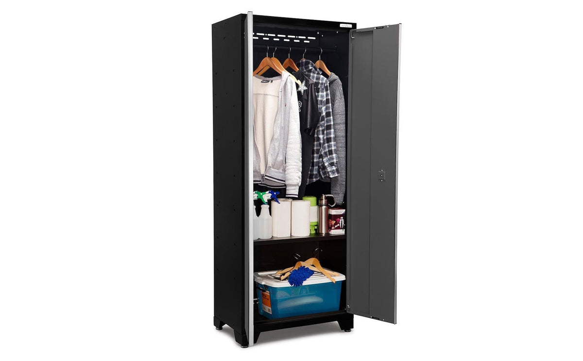 NewAge Bold 3.0 Series 24-Gauge Steel Multi-Use Locker, Fully-Welded, 800-lb Capacity, Black/Grey, 30-in