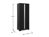 NewAge Bold Series 24-Gauge Steel RTA Storage Locker with 3 Shelves, Black, 30-in
