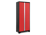 NewAge Bold Series 24-Gauge Steel RTA Storage Locker with 3 Shelves, Black/Red, 30-in