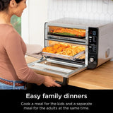 Ninja Double Door 12-in-1 Countertop Electric Convection Oven & Air Fryer with FLEXDOOR