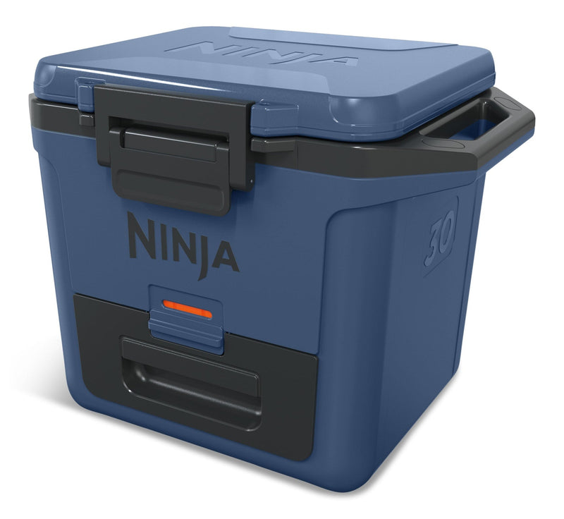Ninja FrostVault 30-Quart Portable Hard Cooler with DryChill Drawer, 28-L, Blue