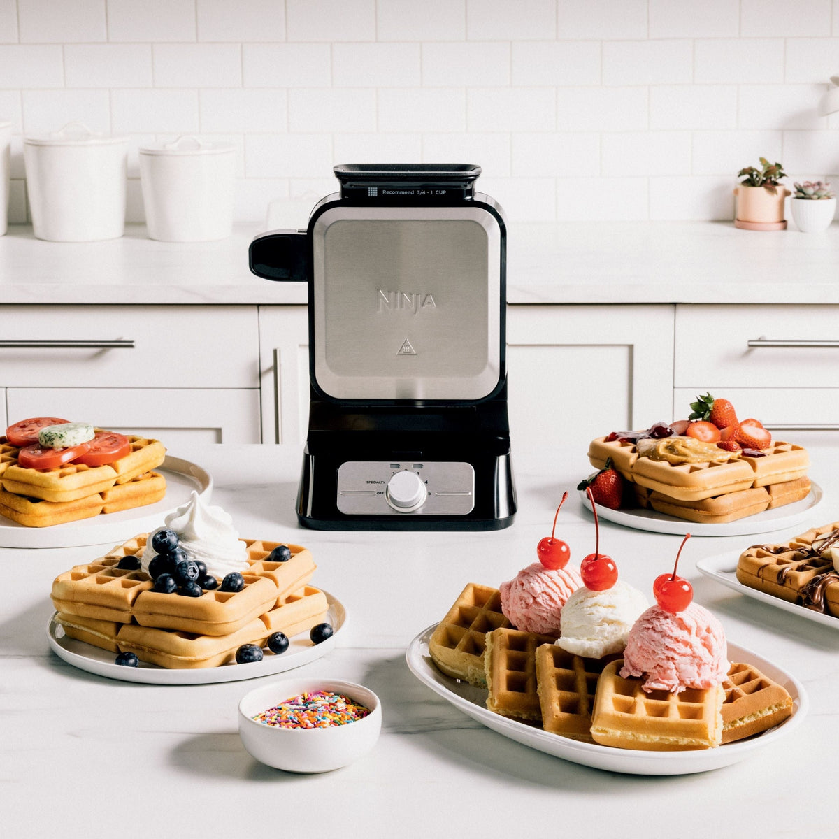 Ninja Neverstick 5-Shade Setting Waffle Maker