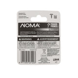 NOMA 357 LR44 AG13 303 A76 1.5V / 1.5 Volt Alkaline Button Coin Cell Batteries, 2-pk
