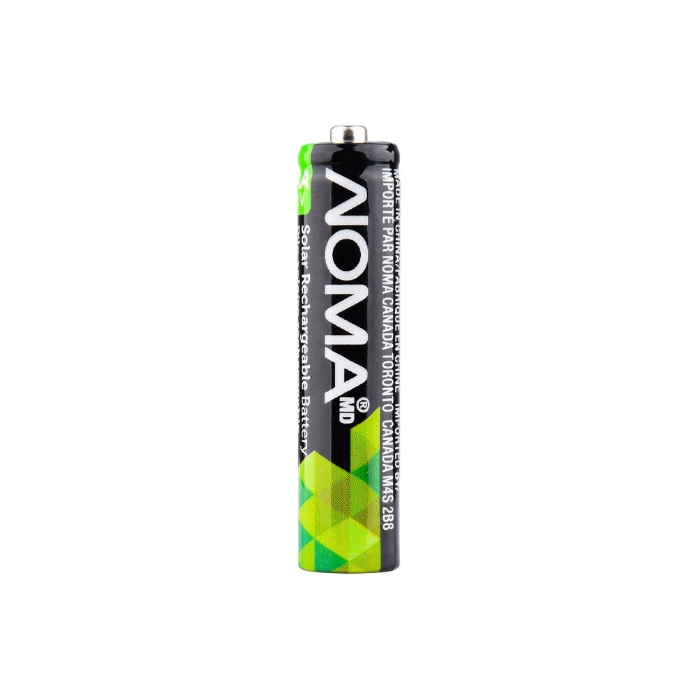 NOMA AAA Ni-MH 300mAh Rechargeable Batteries for Solar Lights, 1.2V, 4-pk