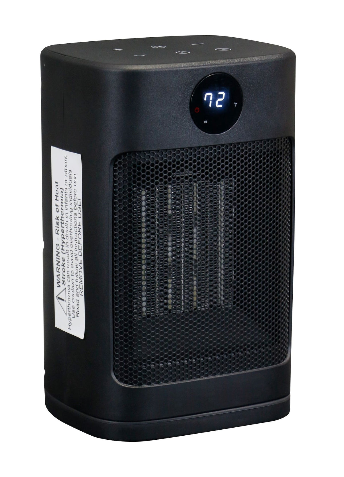 NOMA Digital Electric Personal Ceramic Heater with Remote, 1500W, Black
