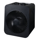 NOMA Portable 2-In-1 Personal Heater & Fan, 1500W, Black