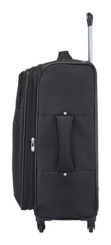 Outbound Softside Spinner Wheel Medium Travel Luggage Suitcase, Black, 24-in