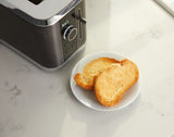 PADERNO Even Heat Wide Slots Toaster with 9 Settings, Black Stainless Steel, 2-Slices