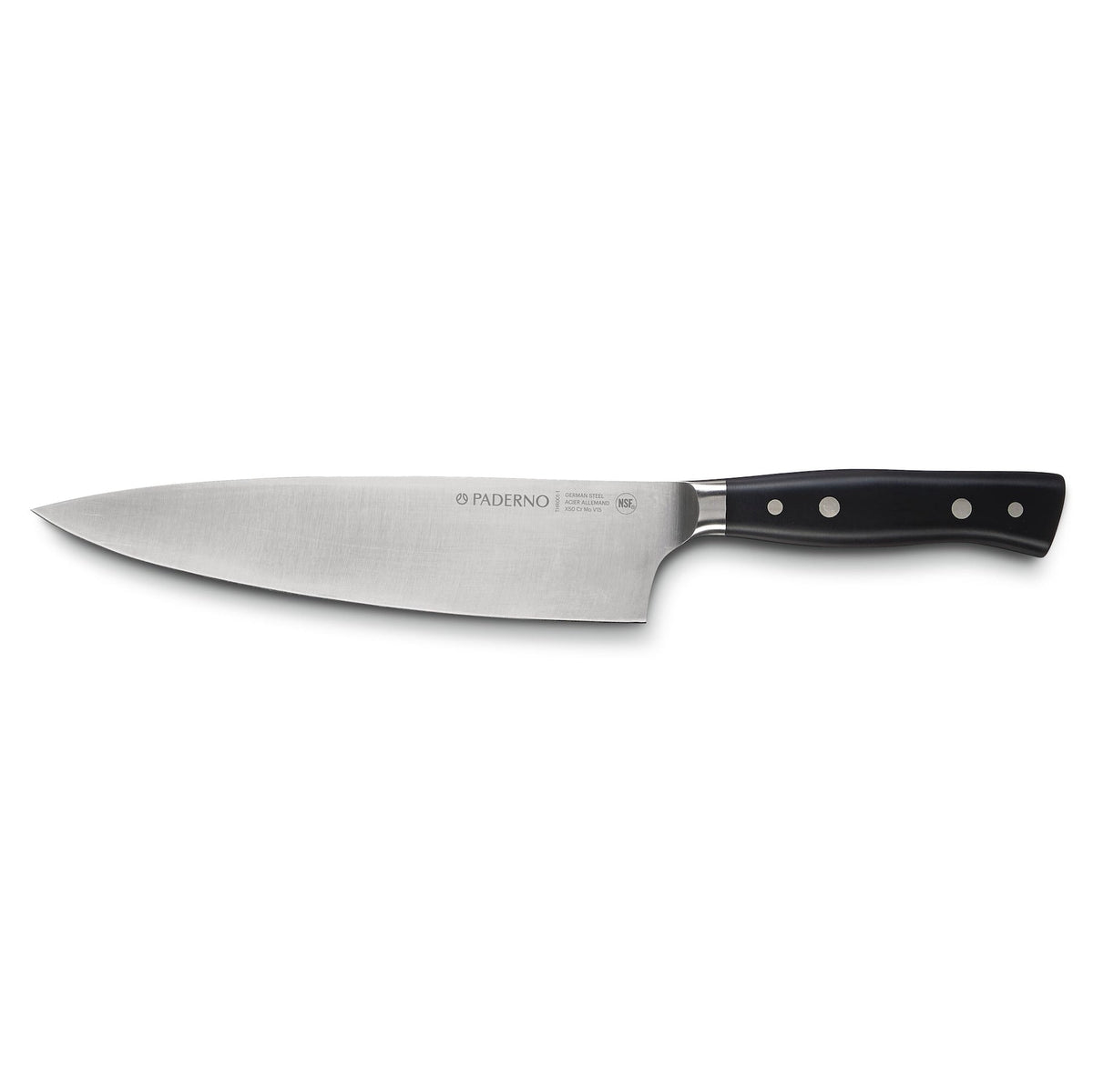 PADERNO Montgomery Stainless Steel Chef's Knife, 8-in