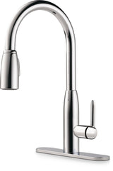 Peerless Tunbridge Single Handle High Arc Pull Down Kitchen Faucet, Chrome