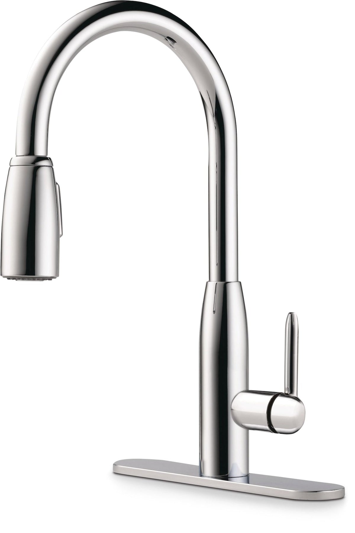 Peerless Tunbridge Single Handle High Arc Pull Down Kitchen Faucet, Chrome