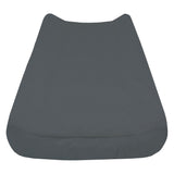 Perlimpinpin Bamboo Baby Changing Pad Cover, Charcoal