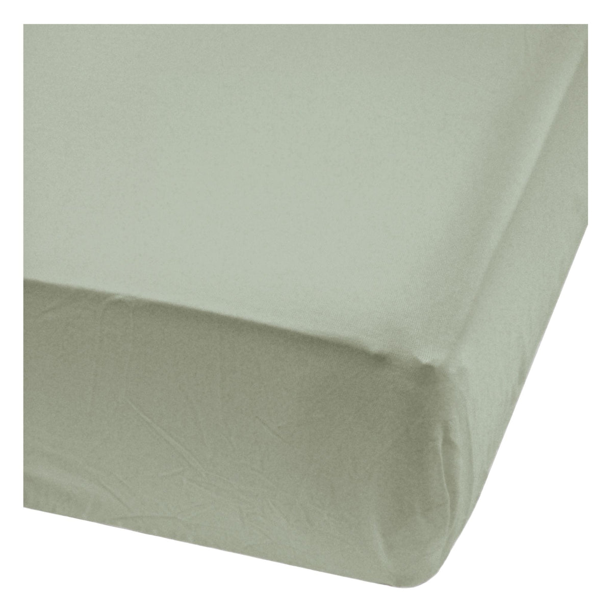 Perlimpinpin Bamboo Baby Crib Fitted Sheets, Moss