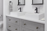 Pfister Breckenridge Single Handle High Arc Bathroom Sink Faucet, Push & Seal Drain, WaterSense Certified, Black