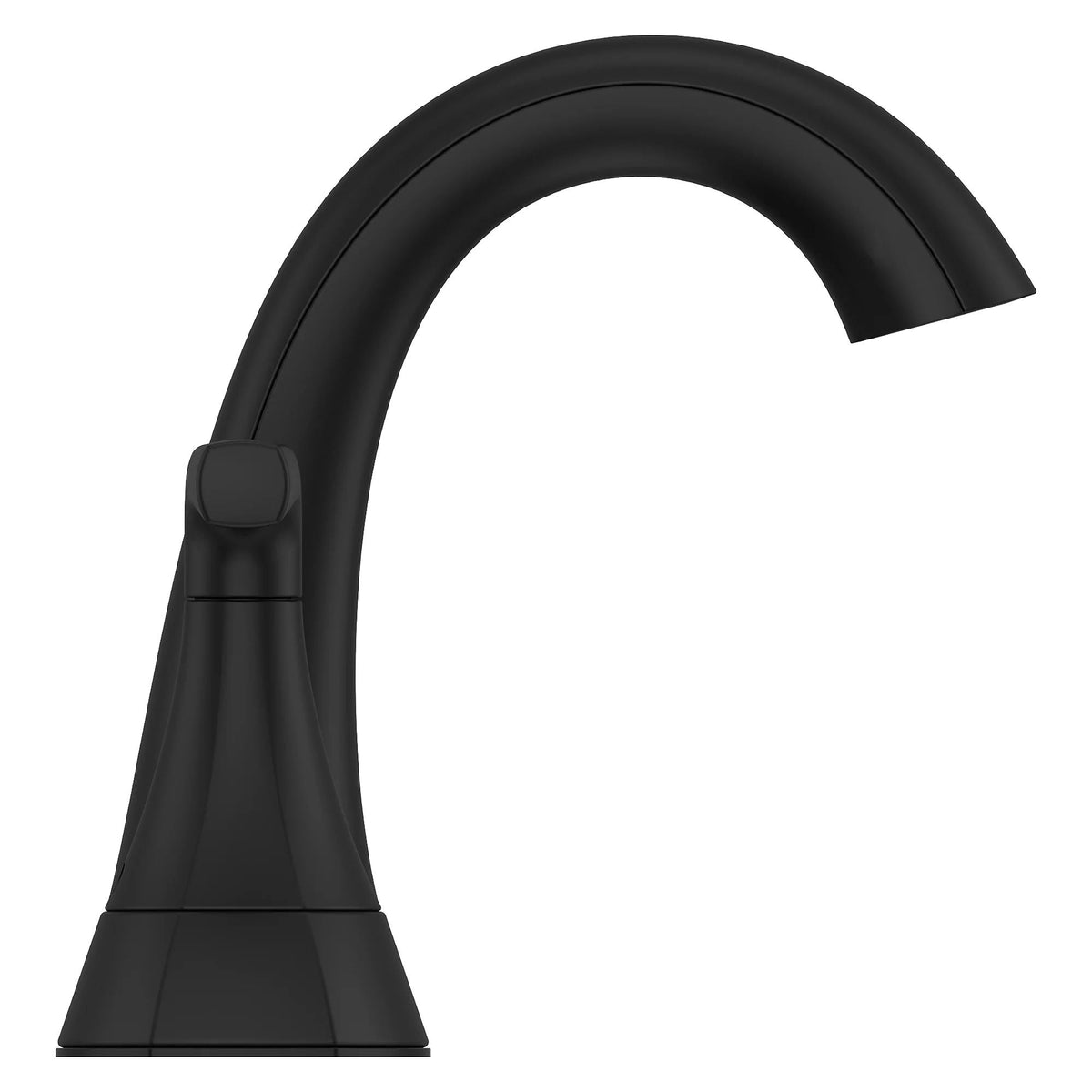 Pfister Rancho Double Handle 4-in Centreset Bathroom Sink Faucet Push & Seal Drain, WaterSense Certified, Matte Black