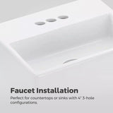 Pfister Vaneri 4-in Centreset Bath Faucet, Stainless Steel