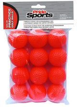PrideSports Dimpled Plastic Practice Golf Balls, Lightweight, 12-pk, Assorted Colours