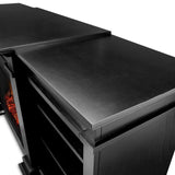 Real Flame Fresno Media Indoor Electric Fireplace TV Stand, 72-in, 1500W, Black