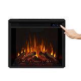 Real Flame Fresno Media Indoor Electric Fireplace TV Stand, 72-in, 1500W, Black