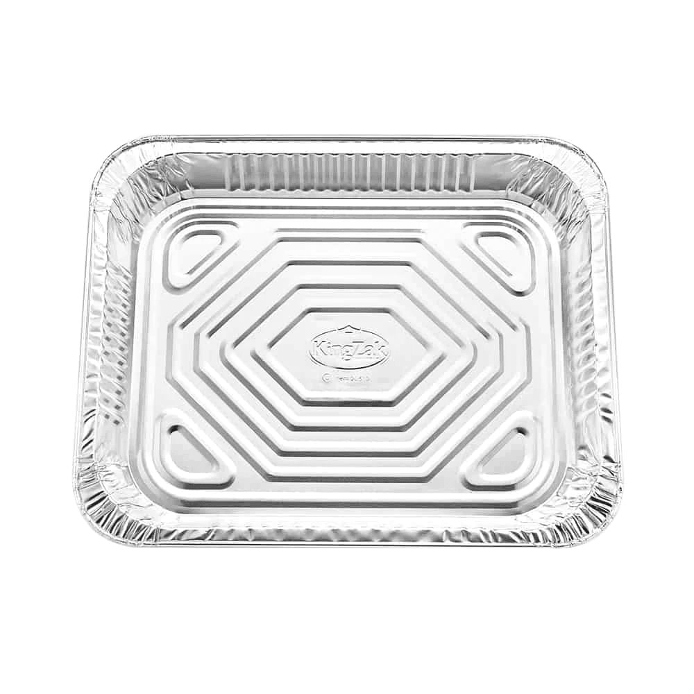 Rectangle Foil Reusable Half Size Steam Baking Pan, Silver, 12-in, for Baking/Cooking/Steaming