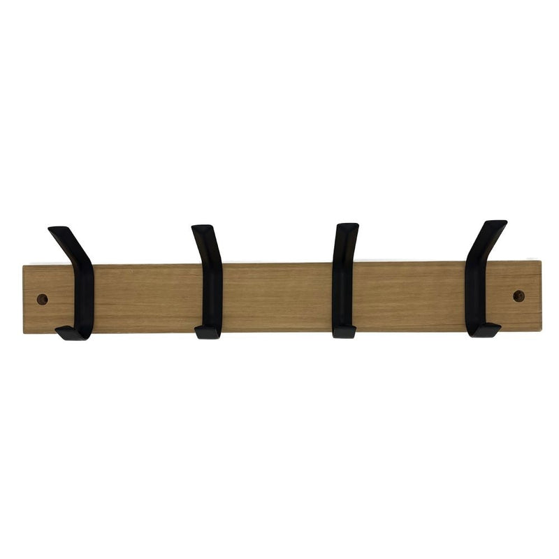 Richelieu Double 4 Hook on Board, 18", Black