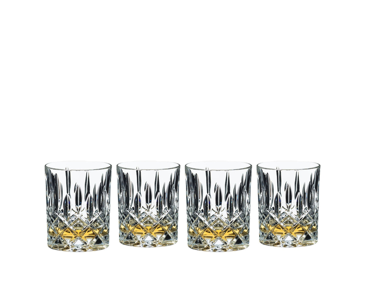 Riedel Double Old Fashioned (DOF) Glass Whiskey Tumbler, Clear, 10.4-oz, 4-pk