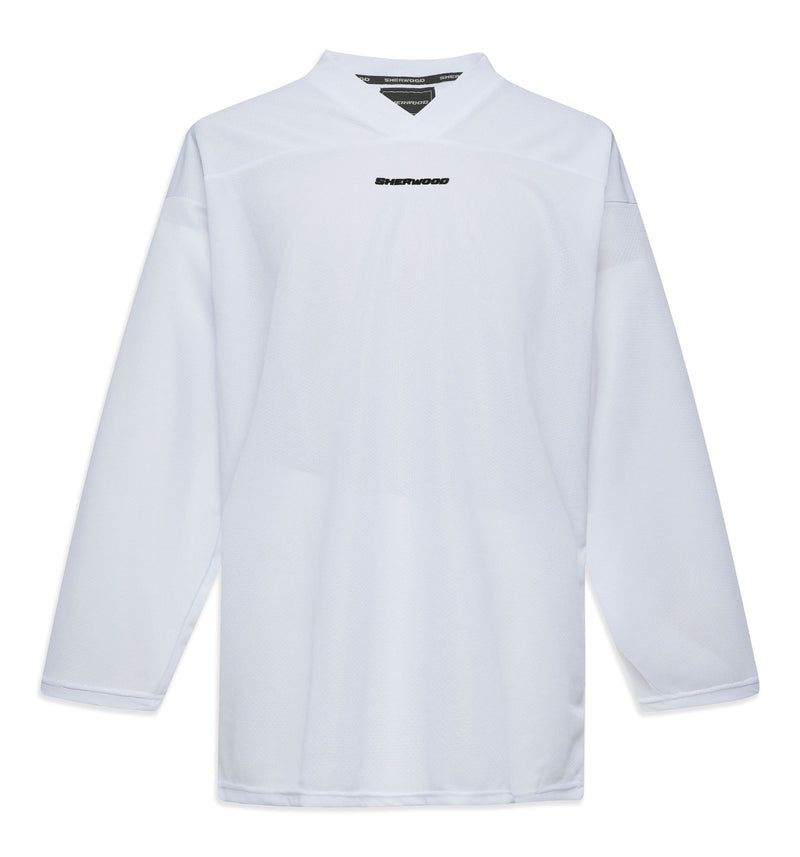 Sherwood Mesh Practice Hockey Jersey, Junior, White, Assorted Sizes